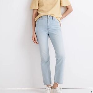 Madewell Slim Demi Boot Jeans, light wash